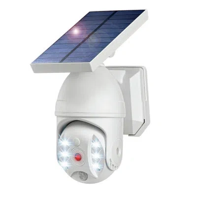 Bell + Howell Led Solar Power Spot Light With Motion Sensor In White
