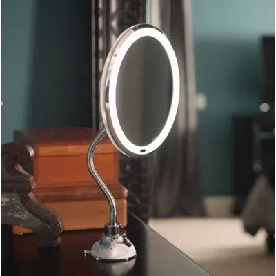 Bell + Howell Nubrilliance My Flexible Led Lighted Mirror In Silver