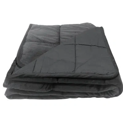 Bell + Howell Pleasure Pedic Glass Bead Weighted Blanket In Gray