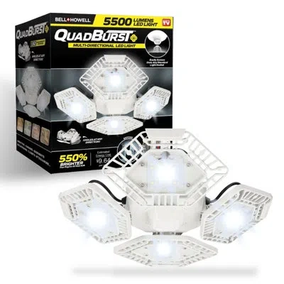 Bell + Howell Quadburst 5500 Lumens Multi-directional Led White Ceiling Light