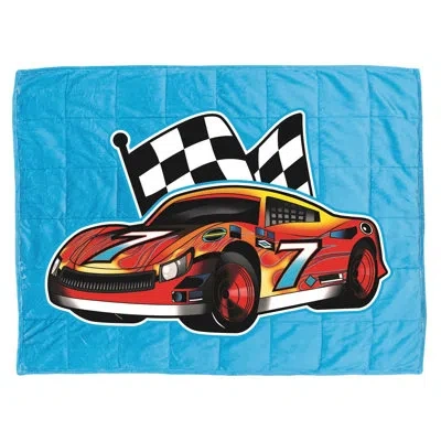 Bell + Howell Race Car Weighted Throw Blanket In Multi