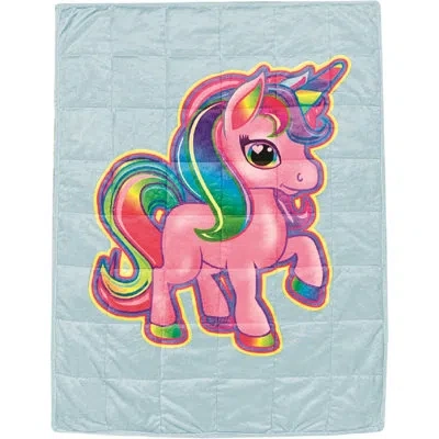Bell + Howell Unicorn Weighted Throw Blanket In Multi