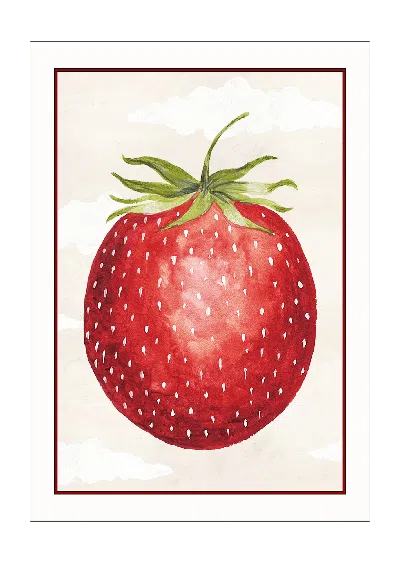 Bell Hutley Red Floating Bosch Strawberry Print