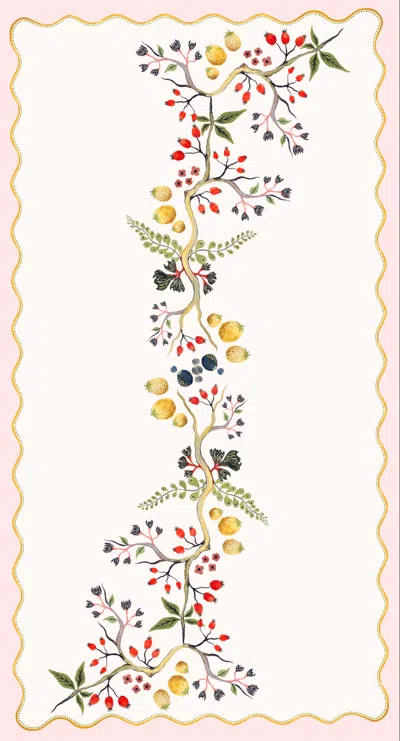 Bell Hutley Scalloped Floral Table Linen