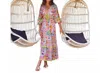 Bell Magnolia Maxi Dress In Yellow Floral In Multi