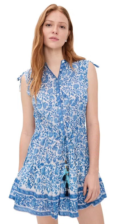 Bell Paula Mini Dress Blue White In Multi