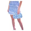 Bell Quilted Clamshell Clutch In Blue Psychedelic In Multi