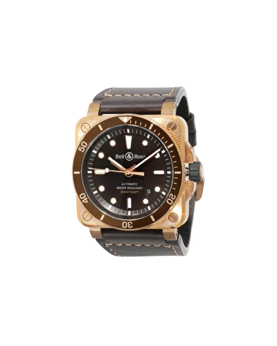 Bell & Ross Diver Br03-92-d-br-br/sca Men's Watch In Bronze In Gold