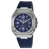 Bell & Ross Br 05 Blue Dial Rubber Strap Men's Watch Br05a-blu-st/srb In Blue
