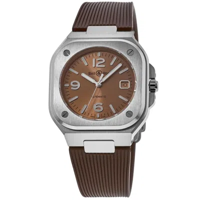 Bell & Ross Br 05 Copper Brown Rubber Strap Men's Watch Br05a-br-st/srb