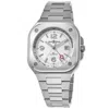 Bell & Ross Br 05 Gmt Silver Dial Steel Men's Watch Br05g-si-st/sst In Silver