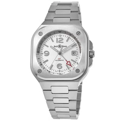 Bell & Ross Br 05 Gmt Silver Dial Steel Men's Watch Br05g-si-st/sst