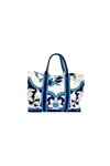 Bell Women's Canvas Tote Bag In Blue/navy