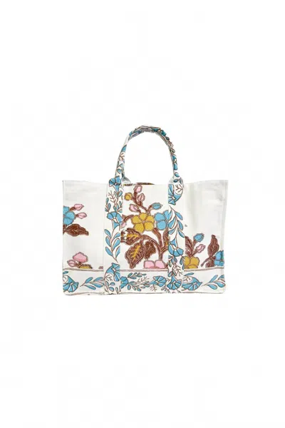 Bell Women's Canvas Tote Bag In Turquoise/yellow