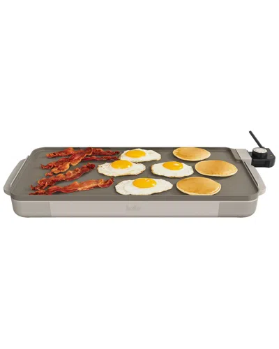 Bella 10x20in Ceramic Electric Griddle In Silver