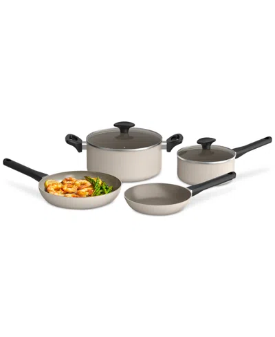 Bella 12-piece Nonstick Ceramic Cookware Set In Oatmilk