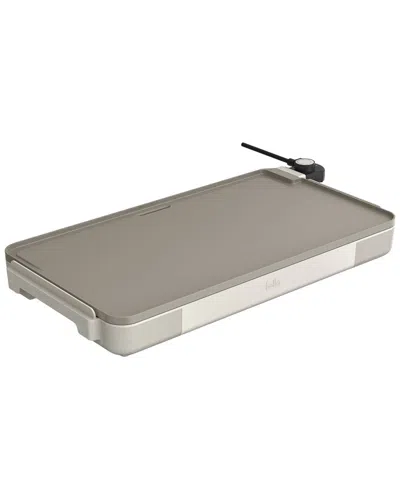 Bella 12x22in Xl Ceramic Griddle In Silver