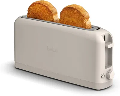 Bella 2 Slice Slim Toaster, Fits-anywhere Kitchenware, 6 Setting Shade Control With Reheat & Cancel Button