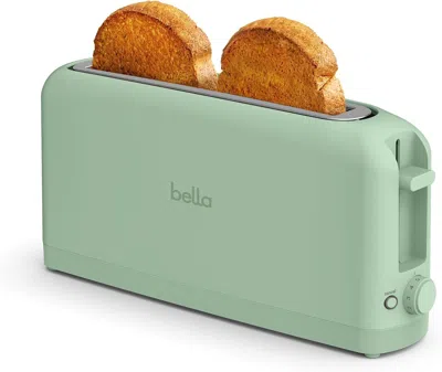 Bella 2 Slice Slim Toaster, Fits-anywhere Kitchenware, 6 Setting Shade Control With Reheat & Cancel Button