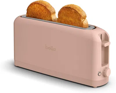 Bella 2 Slice Slim Toaster, Fits-anywhere Kitchenware, 6 Setting Shade Control With Reheat & Cancel Button