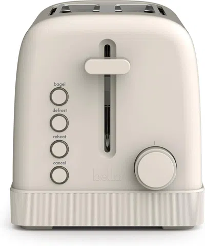 Bella 2 Slice Toaster, 6 Setting Shade Control W Reheat, Cancel, Bagel & Defrost Buttons, Removable Crumb 