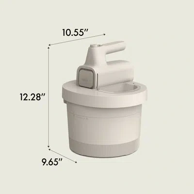 Bella 3.5 Qt Hand Stand Mixer, Oatmilk In Gray