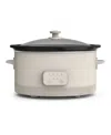 Bella 6-qt. Programmable Slow Cooker In Oatmilk