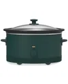 Bella 6-quart Electric Slow Cooker, Forest Green In Green