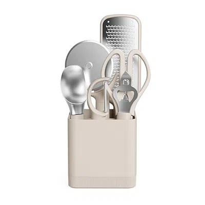 Bella 7-pc. Kitchen Utensil Set In Beige