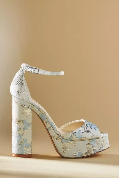 Bella Belle Catarina Platform Heels In Blue