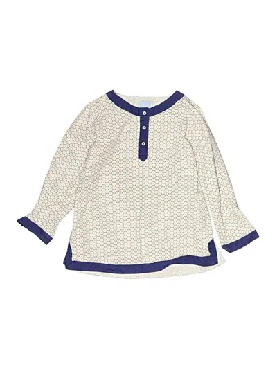 Pre-owned Bella Bliss Kids' 3/4 Sleeve Blouse In Ivory