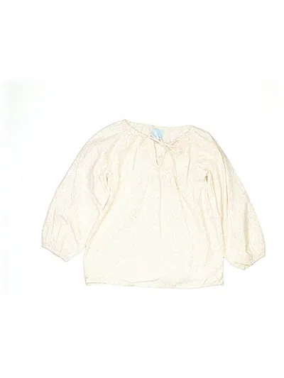 Pre-owned Bella Bliss Kids' 3/4 Sleeve Blouse In White