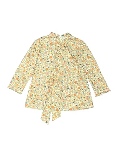 Pre-owned Bella Bliss Kids' 3/4 Sleeve Blouse In Yellow