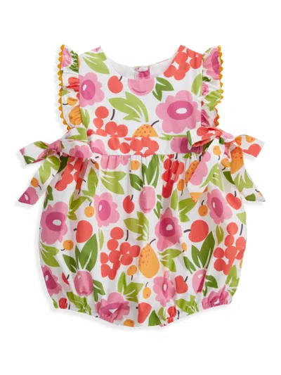 Bella Bliss Baby Girl's Floral Bubble Romper In Calypso