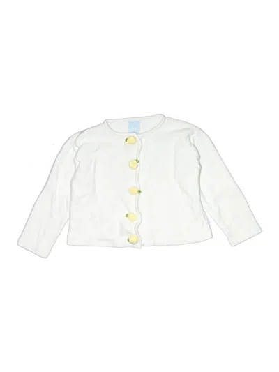 Pre-owned Bella Bliss Kids' Cardigan Sweater In White