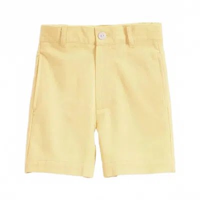 Bella Bliss Kid's Wilson Twill Short In Yellow