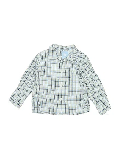 Pre-owned Bella Bliss Kids' Long Sleeve Button Down Shirt In Blue