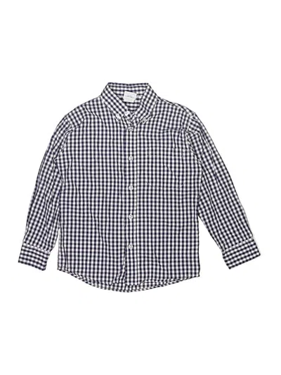 Pre-owned Bella Bliss Kids' Long Sleeve Button Down Shirt In Blue