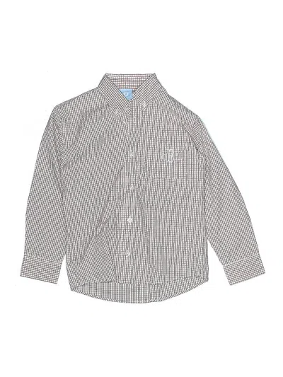 Pre-owned Bella Bliss Kids' Long Sleeve Button Down Shirt In Gray