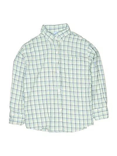 Pre-owned Bella Bliss Kids' Long Sleeve Button Down Shirt In Green