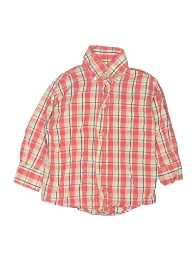 Pre-owned Bella Bliss Kids' Long Sleeve Button Down Shirt In Orange