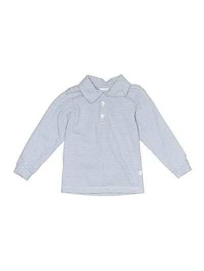 Pre-owned Bella Bliss Kids' Long Sleeve Polo Shirt In Blue
