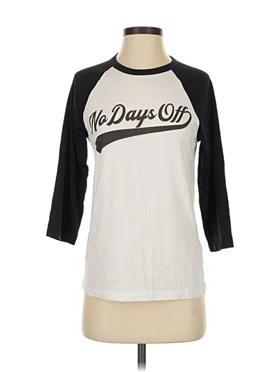 Pre-owned Bella+canvas 3/4 Sleeve T-shirt In White