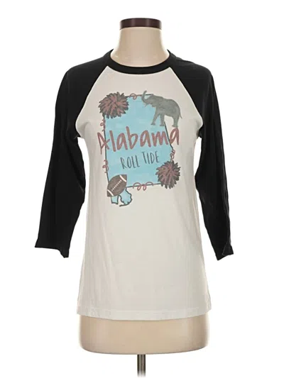 Pre-owned Bella+canvas 3/4 Sleeve T-shirt In White