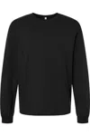 Bella+canvas 7.5 oz Heavyweight Long Sleeve Tee In Black