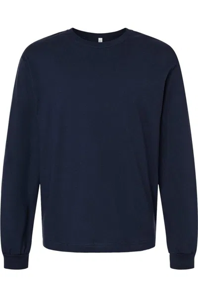 Bella+canvas 6 Oz. Heavyweight Long Sleeve Tee In Blue