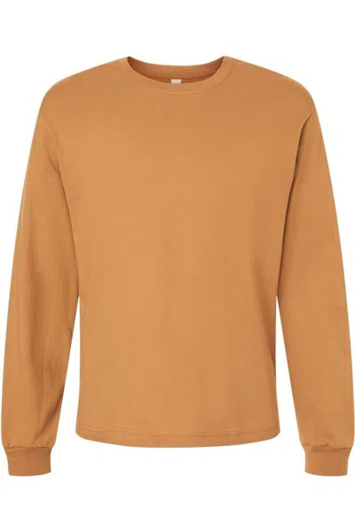 Bella+canvas 6 Oz. Heavyweight Long Sleeve Tee In Nude