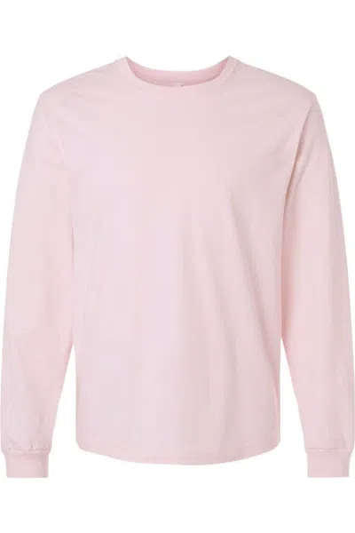 Bella+canvas 6 Oz. Heavyweight Long Sleeve Tee In Pink