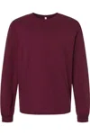 Bella+canvas 6 Oz. Heavyweight Long Sleeve Tee In Red