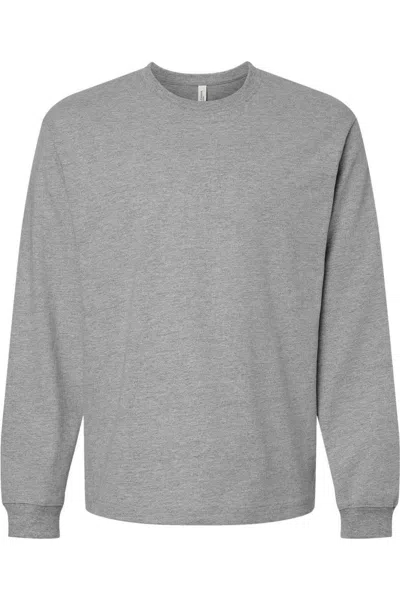 Bella+canvas 7.5 oz Heavyweight Long Sleeve Tee In Multi